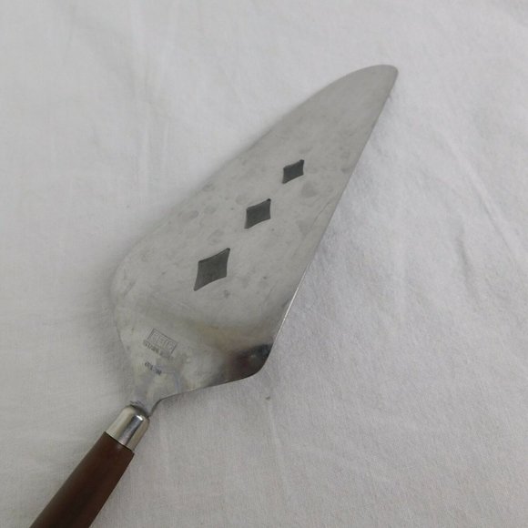 Ekco Epic 1940s Stainless/Plastic Two Tone Tree Whimsical Pie Cake Server - Picture 6 of 7